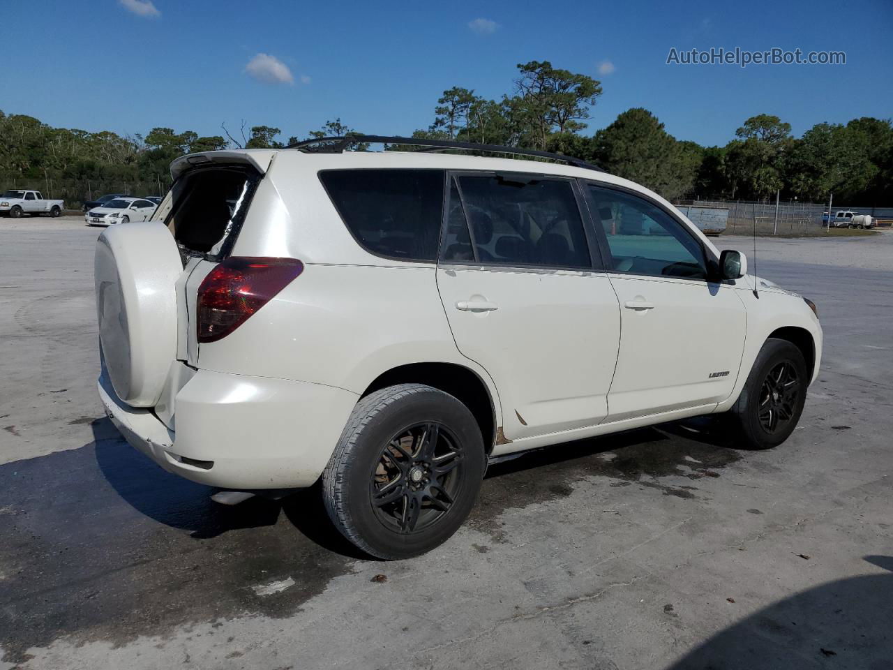 2007 Toyota Rav4 Limited White vin: JTMZK31V675010607