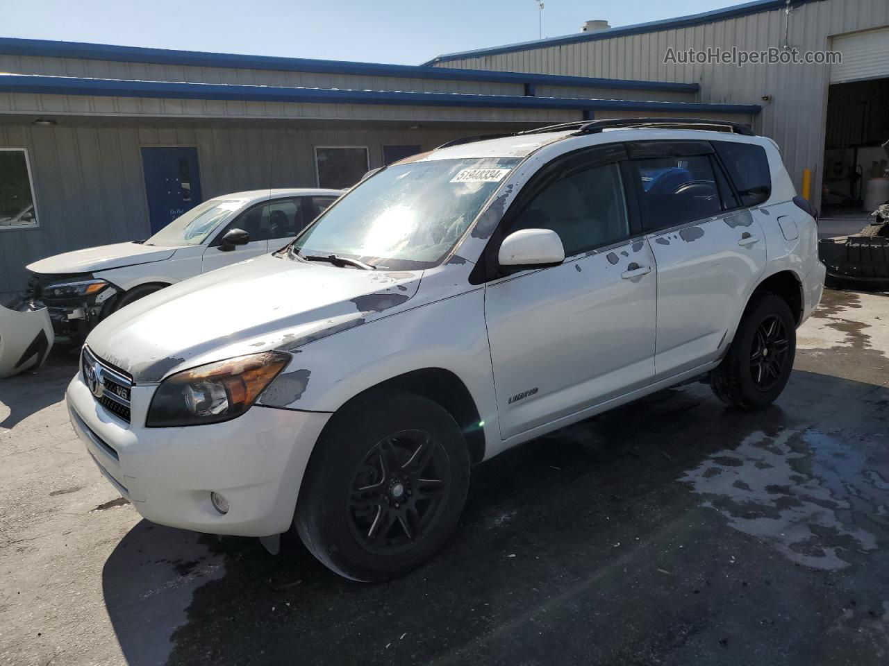 2007 Toyota Rav4 Limited White vin: JTMZK31V675010607