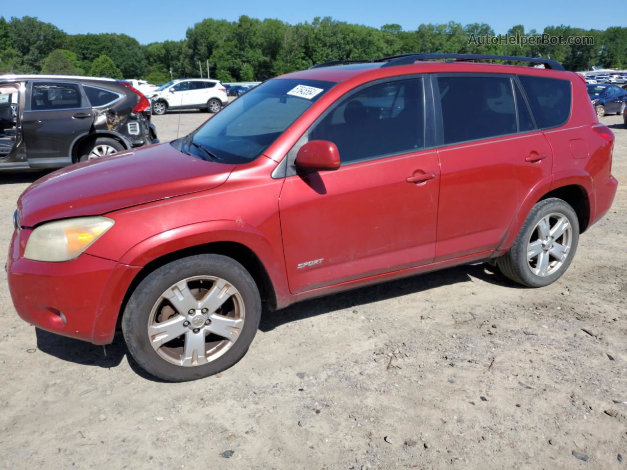 2007 Toyota Rav4 Sport Red vin: JTMZK32V575012802