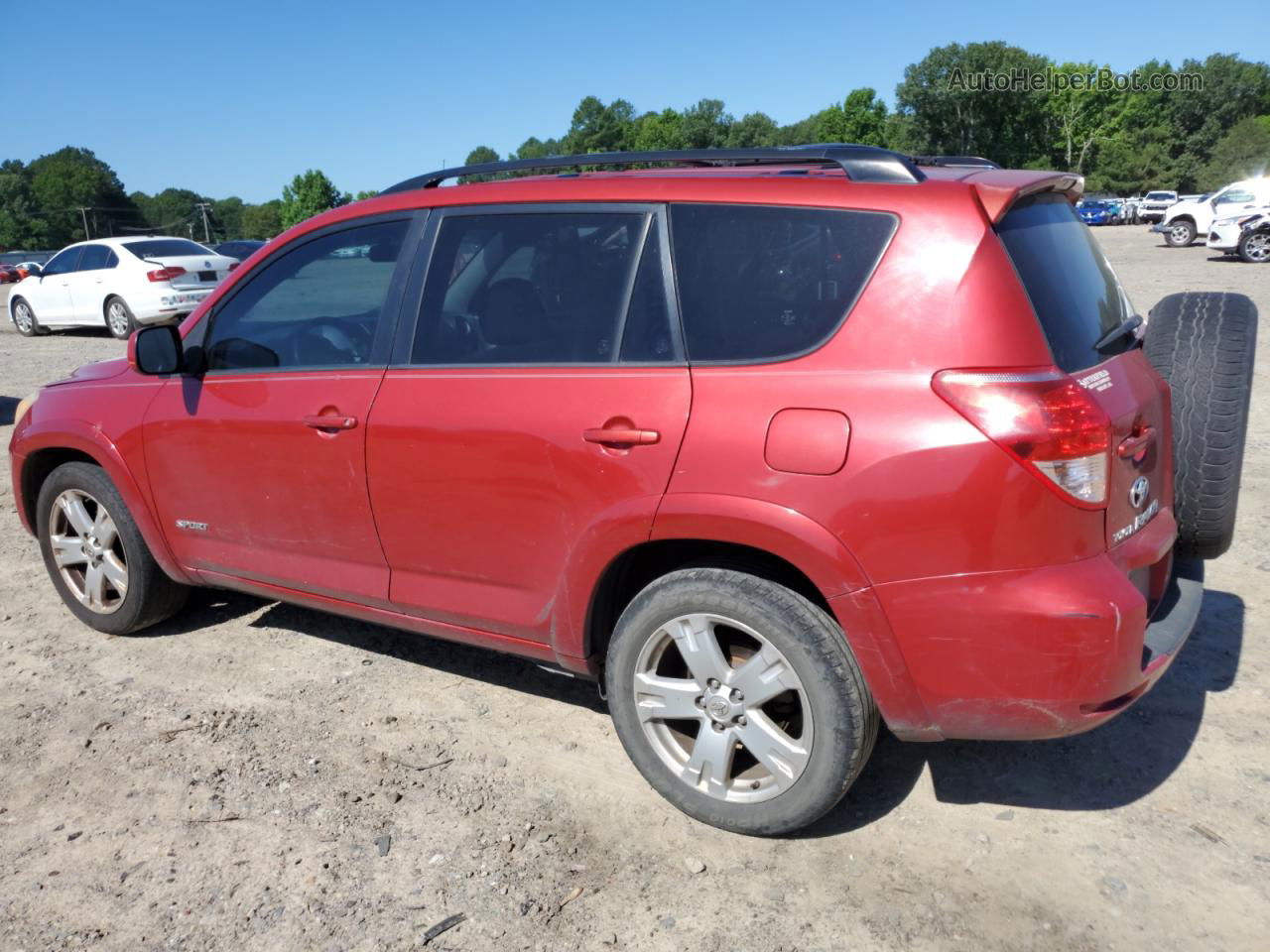 2007 Toyota Rav4 Sport Red vin: JTMZK32V575012802