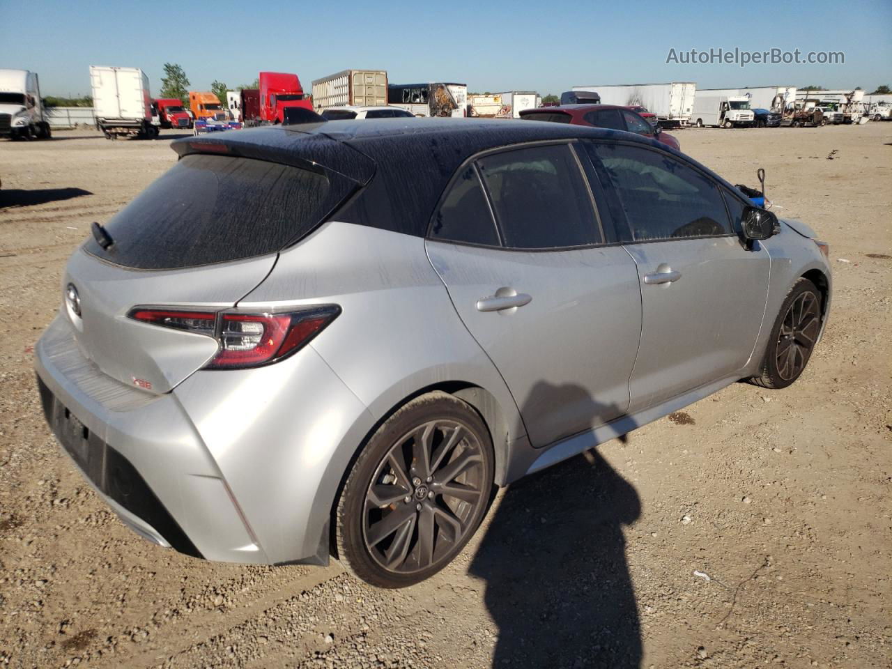 2020 Toyota Corolla Xse Silver vin: JTNA4RBE9L3075445