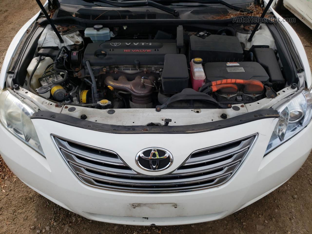 2007 Toyota Camry Hybrid White vin: JTNBB46K273007183