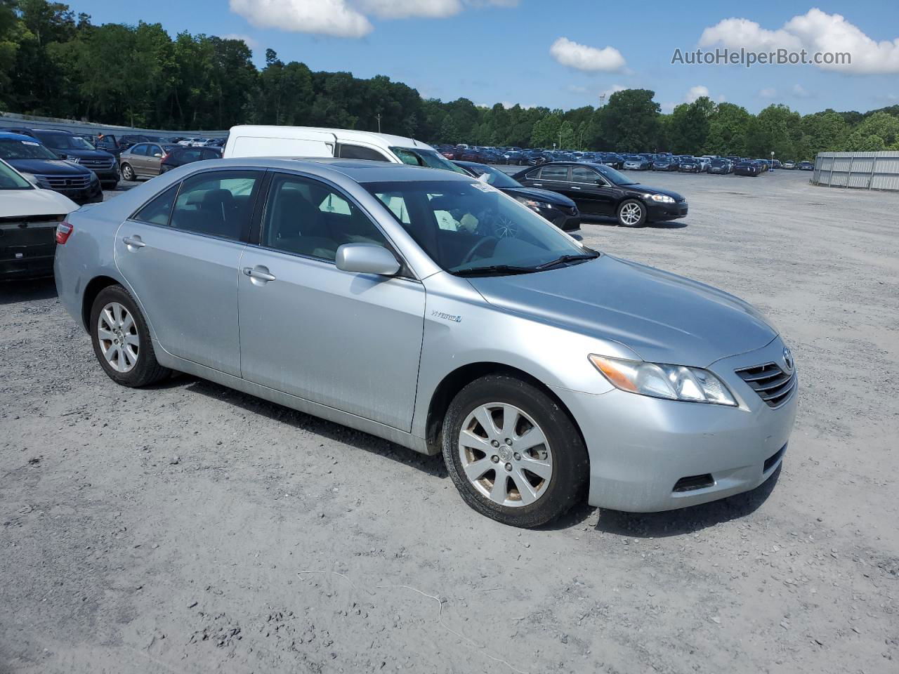 2007 Toyota Camry Hybrid Silver vin: JTNBB46K273027899