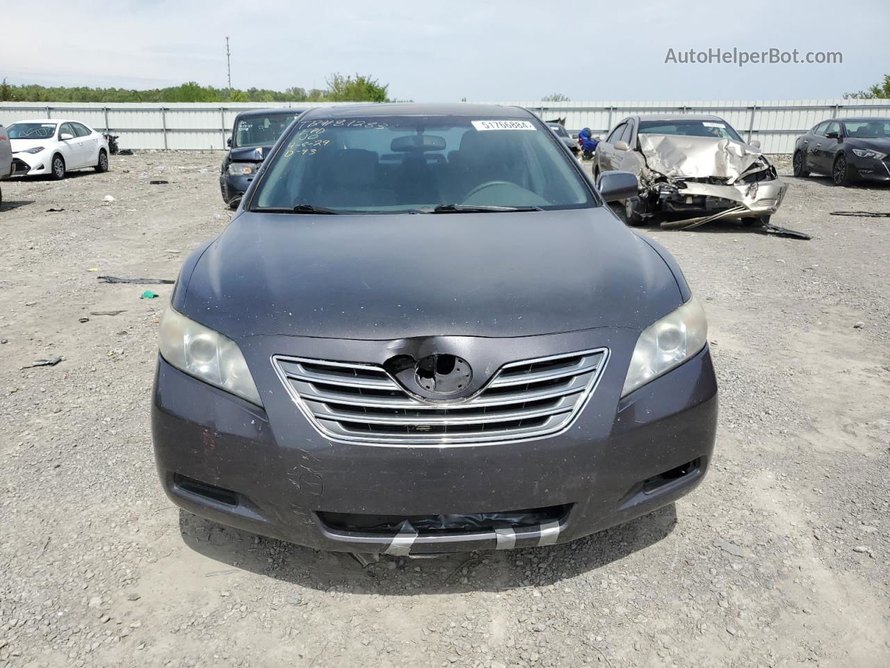 2007 Toyota Camry Hybrid Gray vin: JTNBB46K373038717