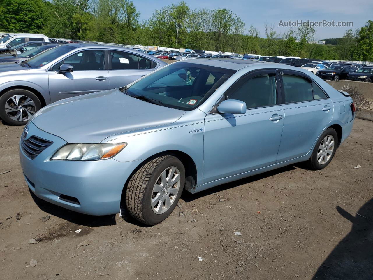 2009 Toyota Camry Hybrid Blue vin: JTNBB46K393051616