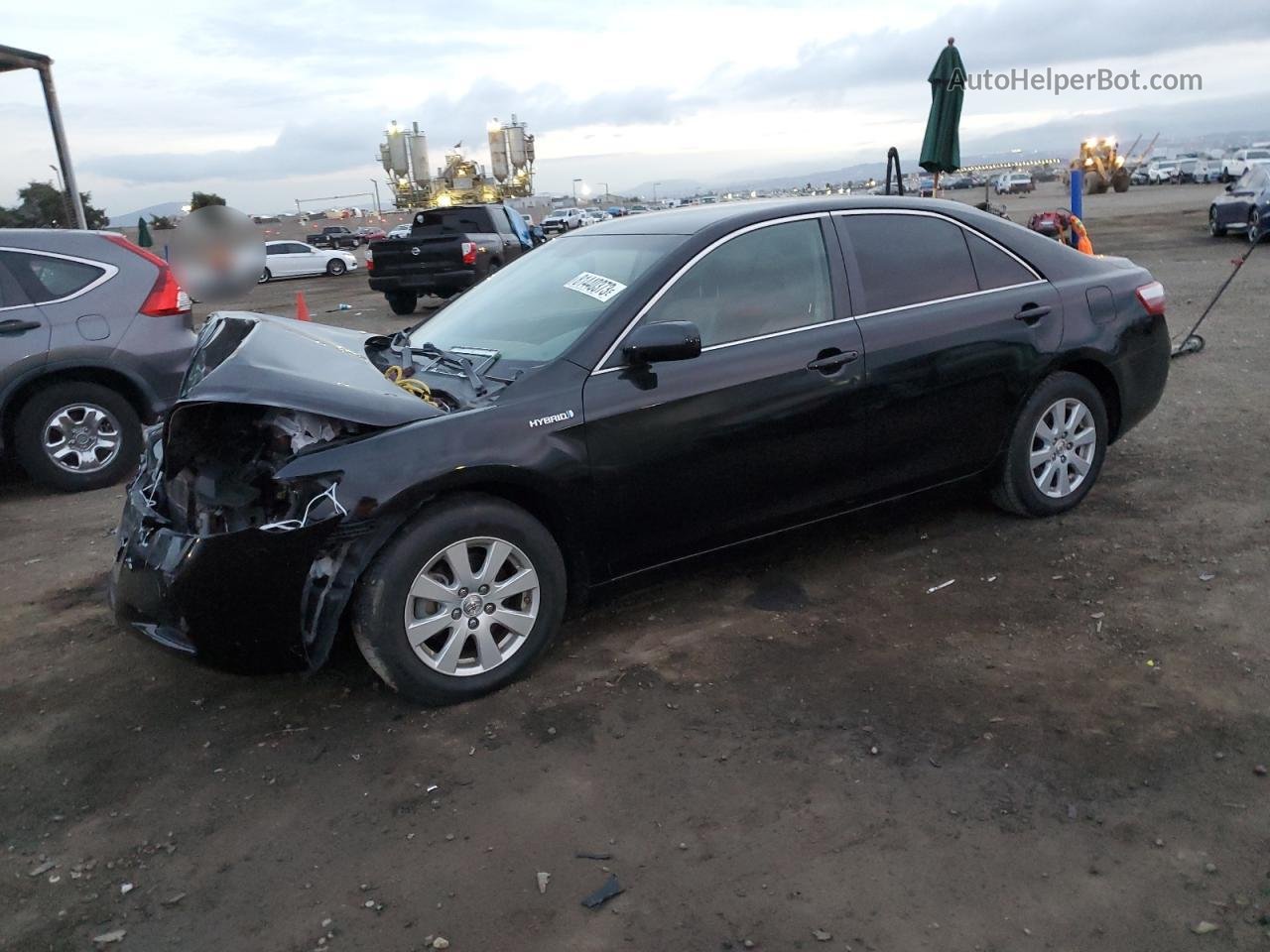 2009 Toyota Camry Hybrid Black vin: JTNBB46K493049227