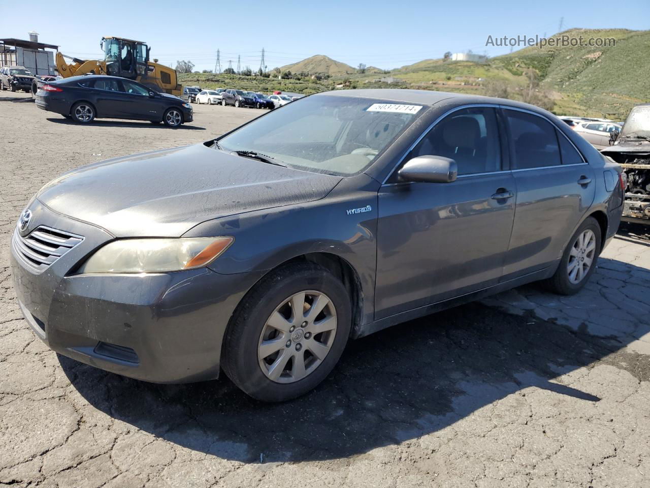 2007 Toyota Camry Hybrid Gray vin: JTNBB46K573030425