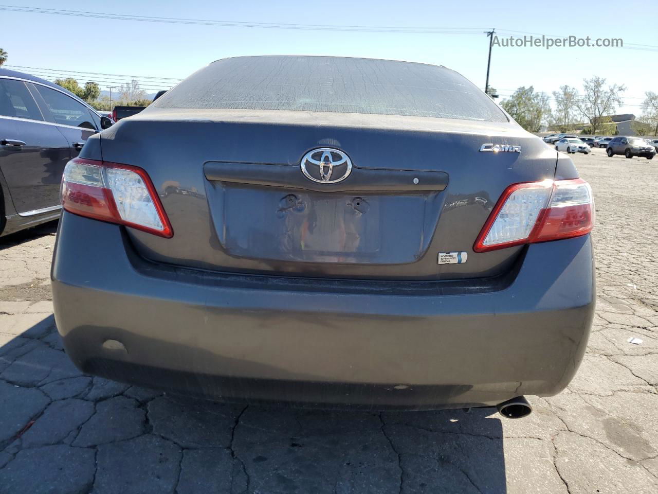 2007 Toyota Camry Hybrid Gray vin: JTNBB46K573030425