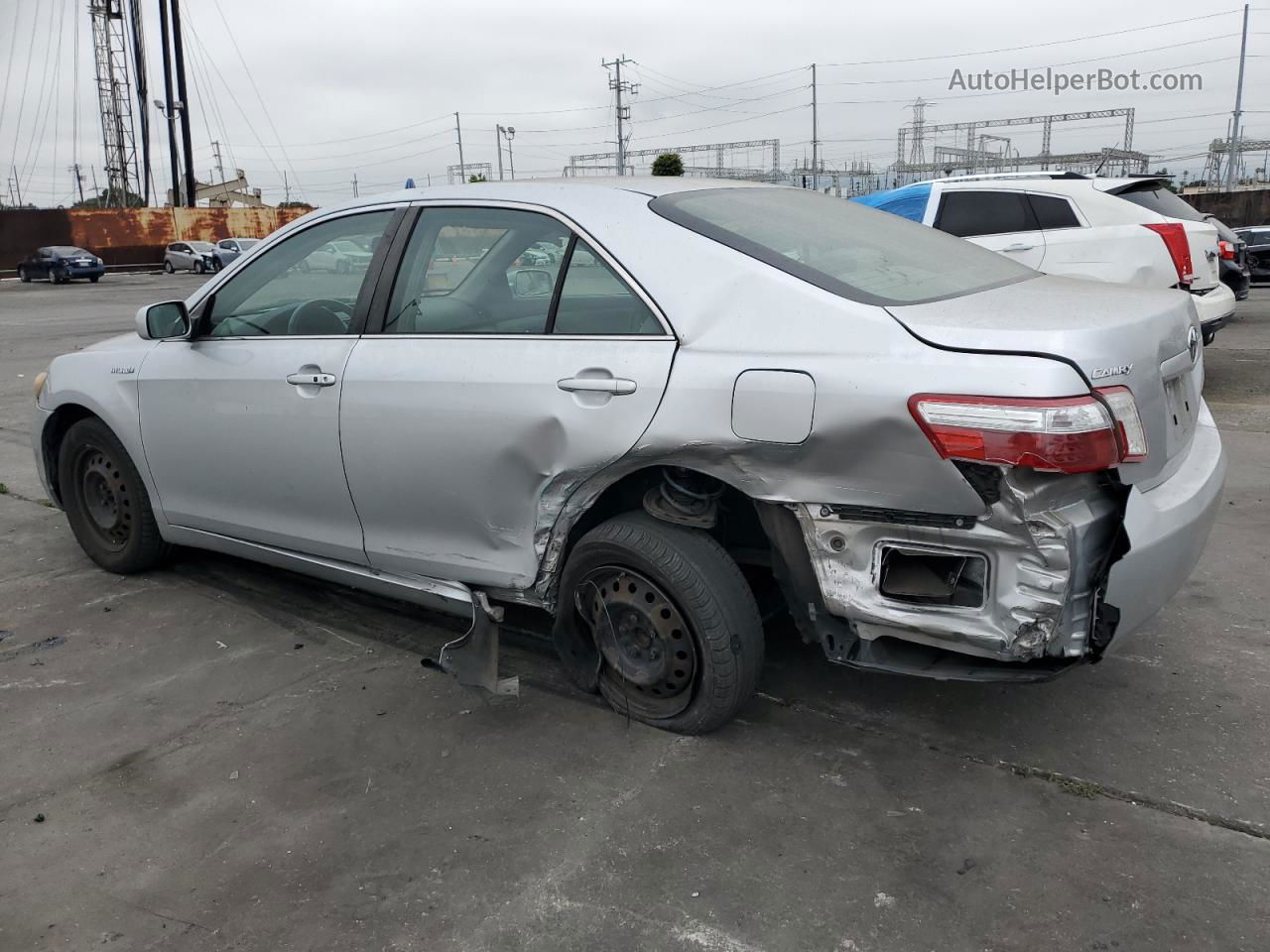 2007 Toyota Camry Hybrid Silver vin: JTNBB46K673008823