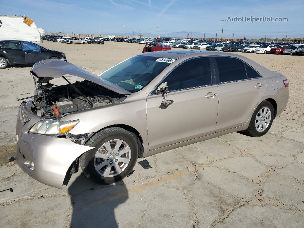 2007 Toyota Camry Hybrid Бежевый vin: JTNBB46K673026092