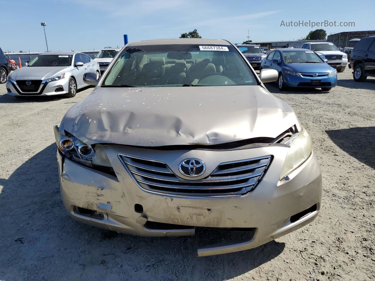 2007 Toyota Camry Hybrid Gold vin: JTNBB46K873005499