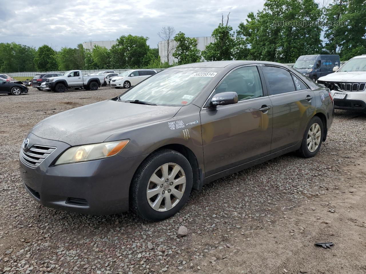 2007 Toyota Camry Hybrid Gray vin: JTNBB46K973000716