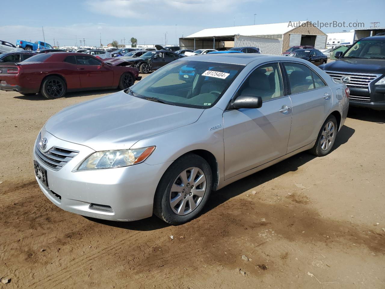 2007 Toyota Camry Hybrid Серебряный vin: JTNBB46KX73002815