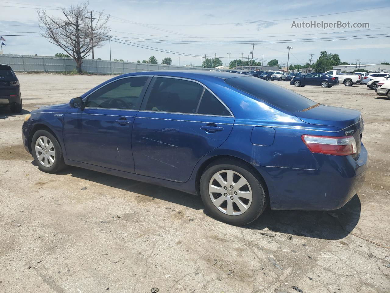 2007 Toyota Camry Hybrid Синий vin: JTNBB46KX73006668