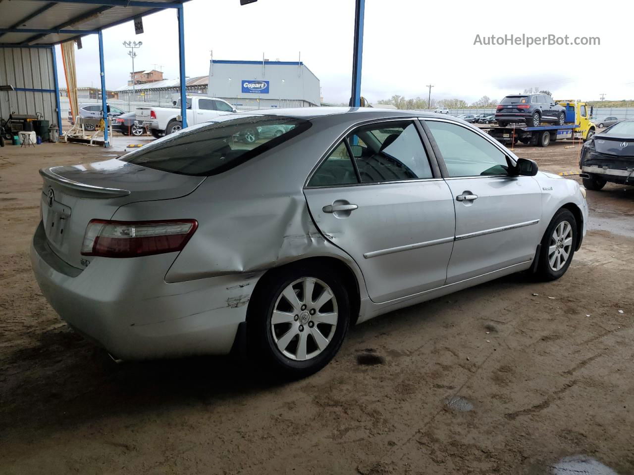 2007 Toyota Camry Hybrid Silver vin: JTNBB46KX73025706