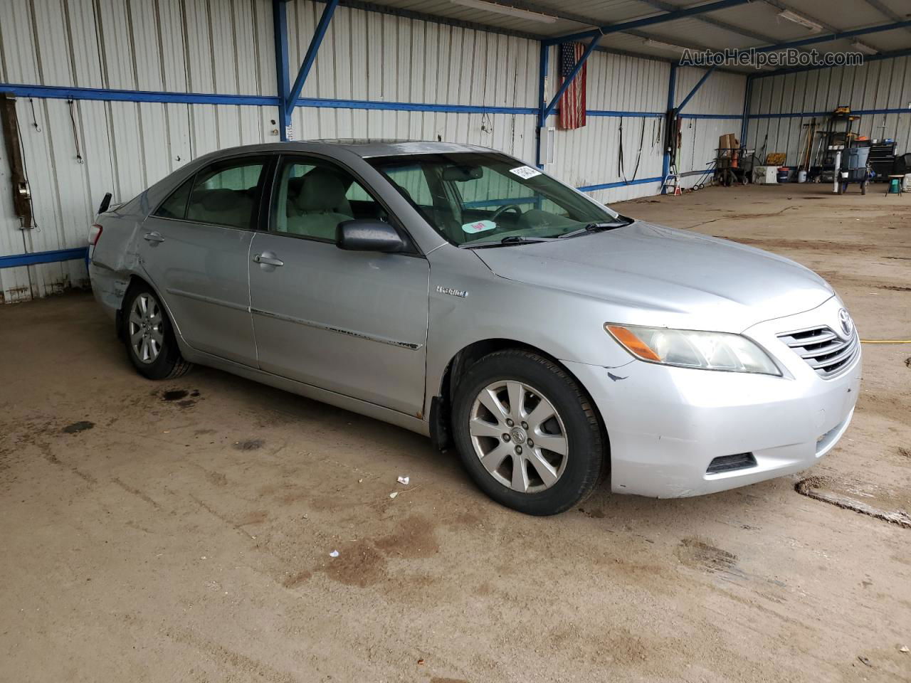 2007 Toyota Camry Hybrid Silver vin: JTNBB46KX73025706