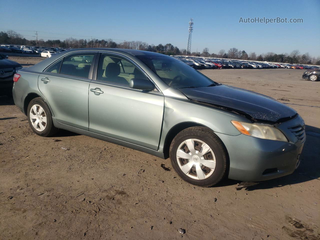 2007 Toyota Camry Ce Green vin: JTNBE46K073122257