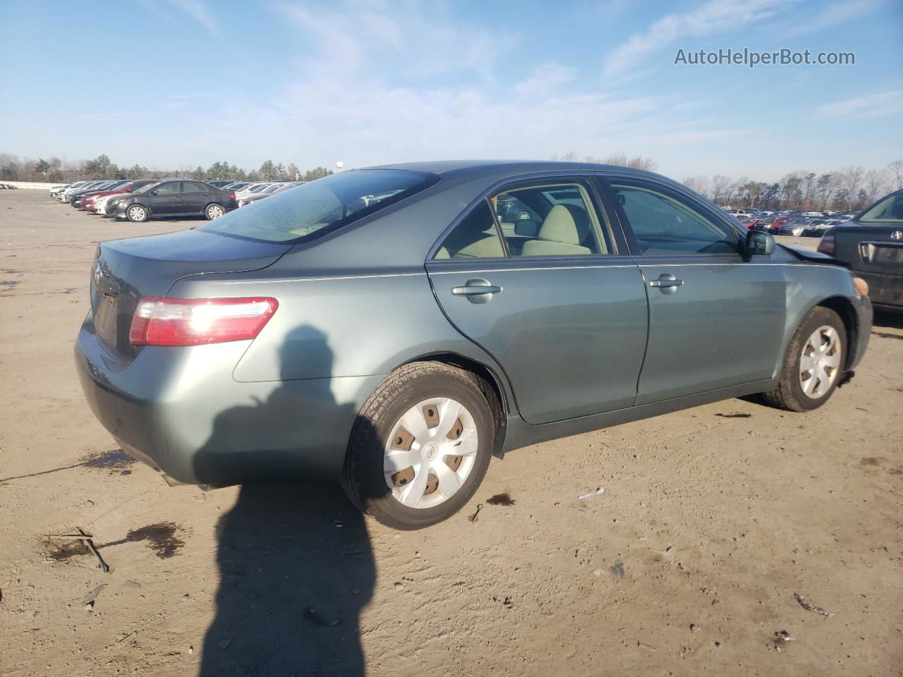 2007 Toyota Camry Ce Green vin: JTNBE46K073122257