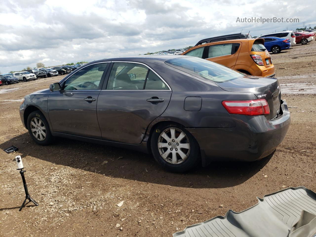 2007 Toyota Camry Ce Gray vin: JTNBE46K173072534