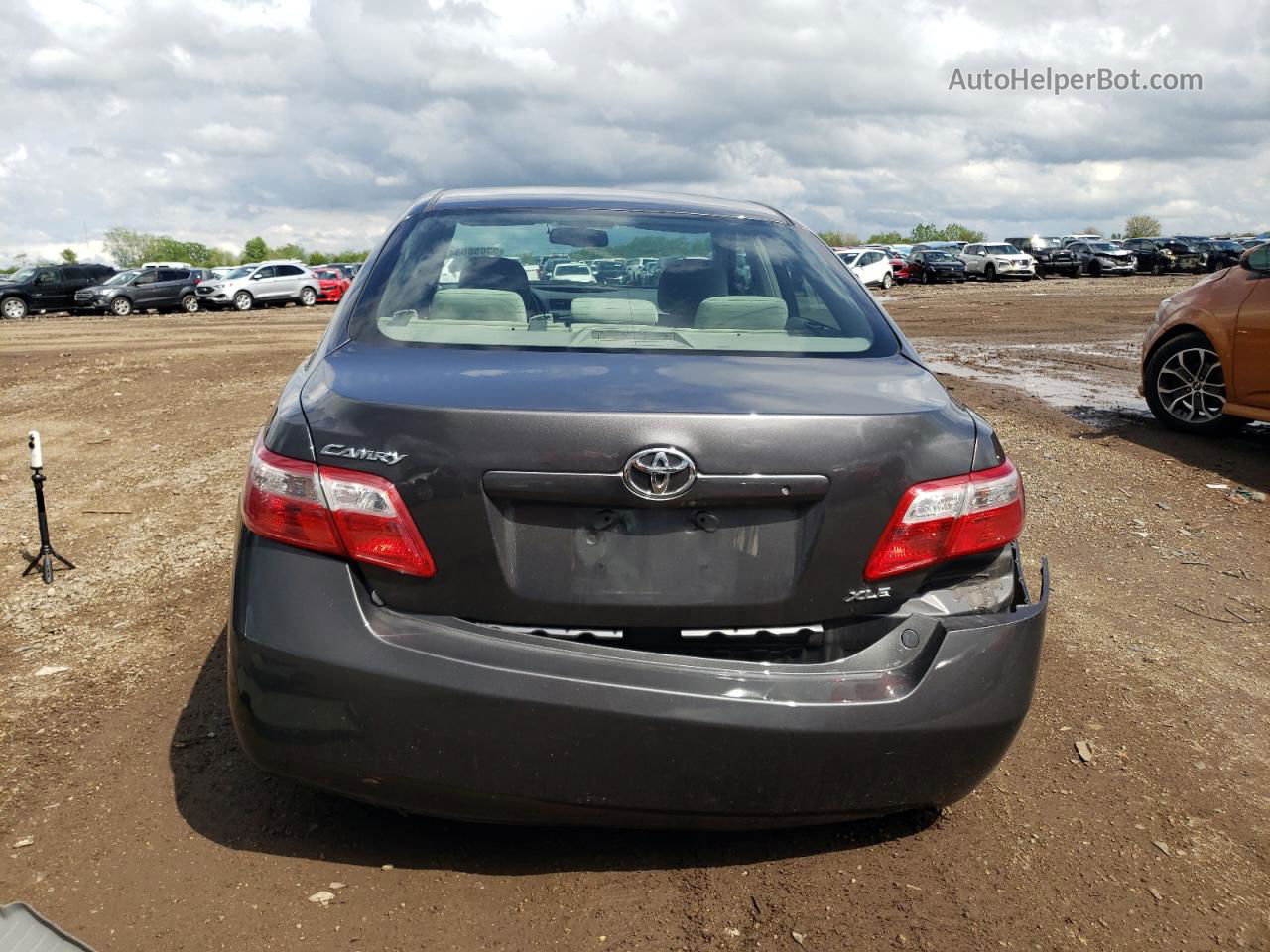 2007 Toyota Camry Ce Gray vin: JTNBE46K173072534