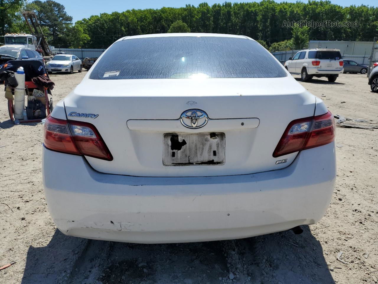 2007 Toyota Camry Ce White vin: JTNBE46K173081394