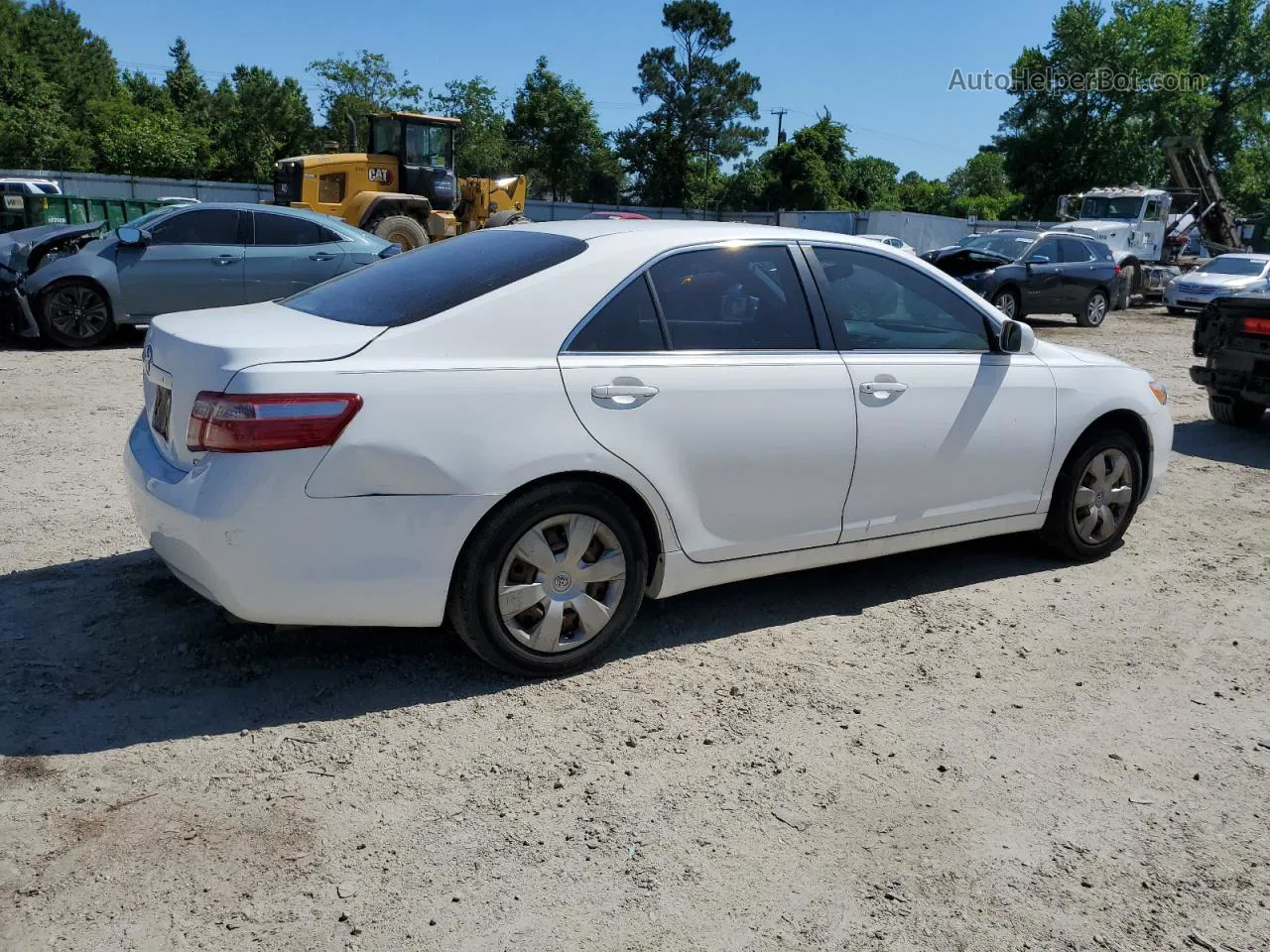 2007 Toyota Camry Ce White vin: JTNBE46K173081394