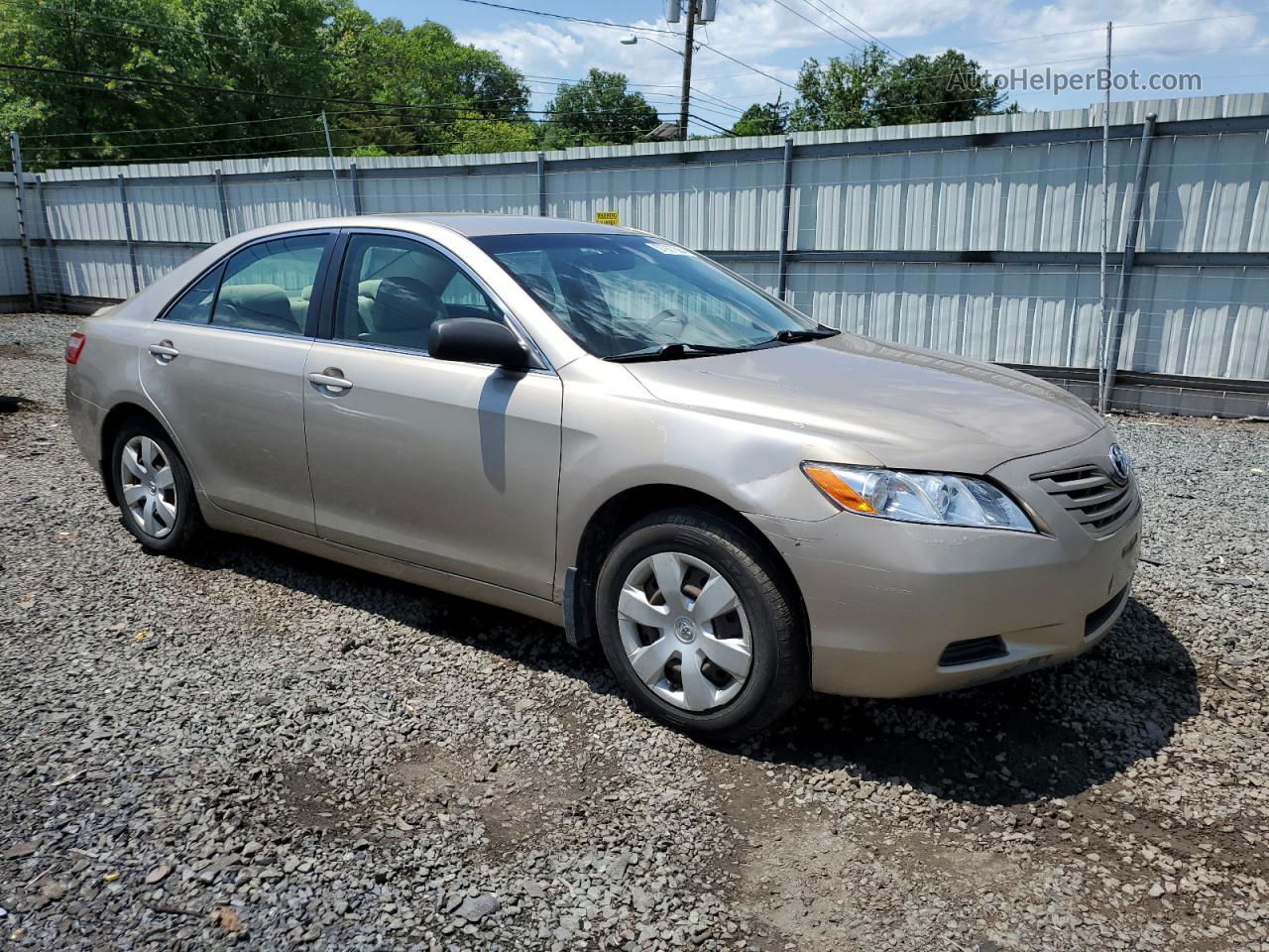 2007 Toyota Camry Ce Beige vin: JTNBE46K173081718