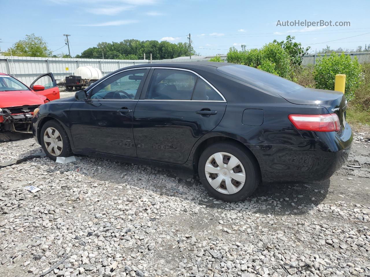 2007 Toyota Camry Ce Black vin: JTNBE46K673007212