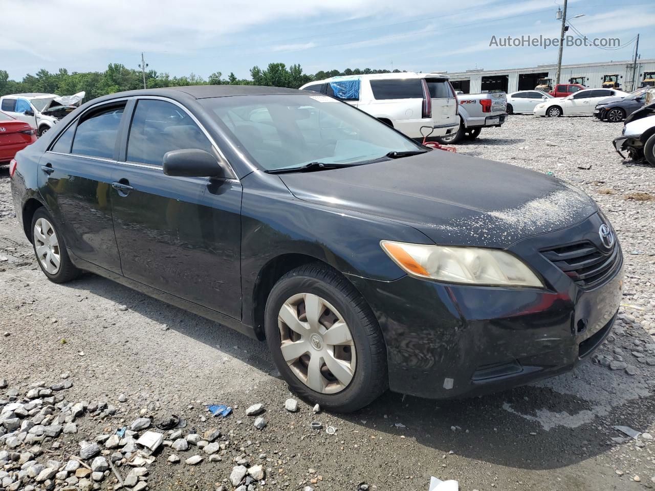 2007 Toyota Camry Ce Black vin: JTNBE46K673007212