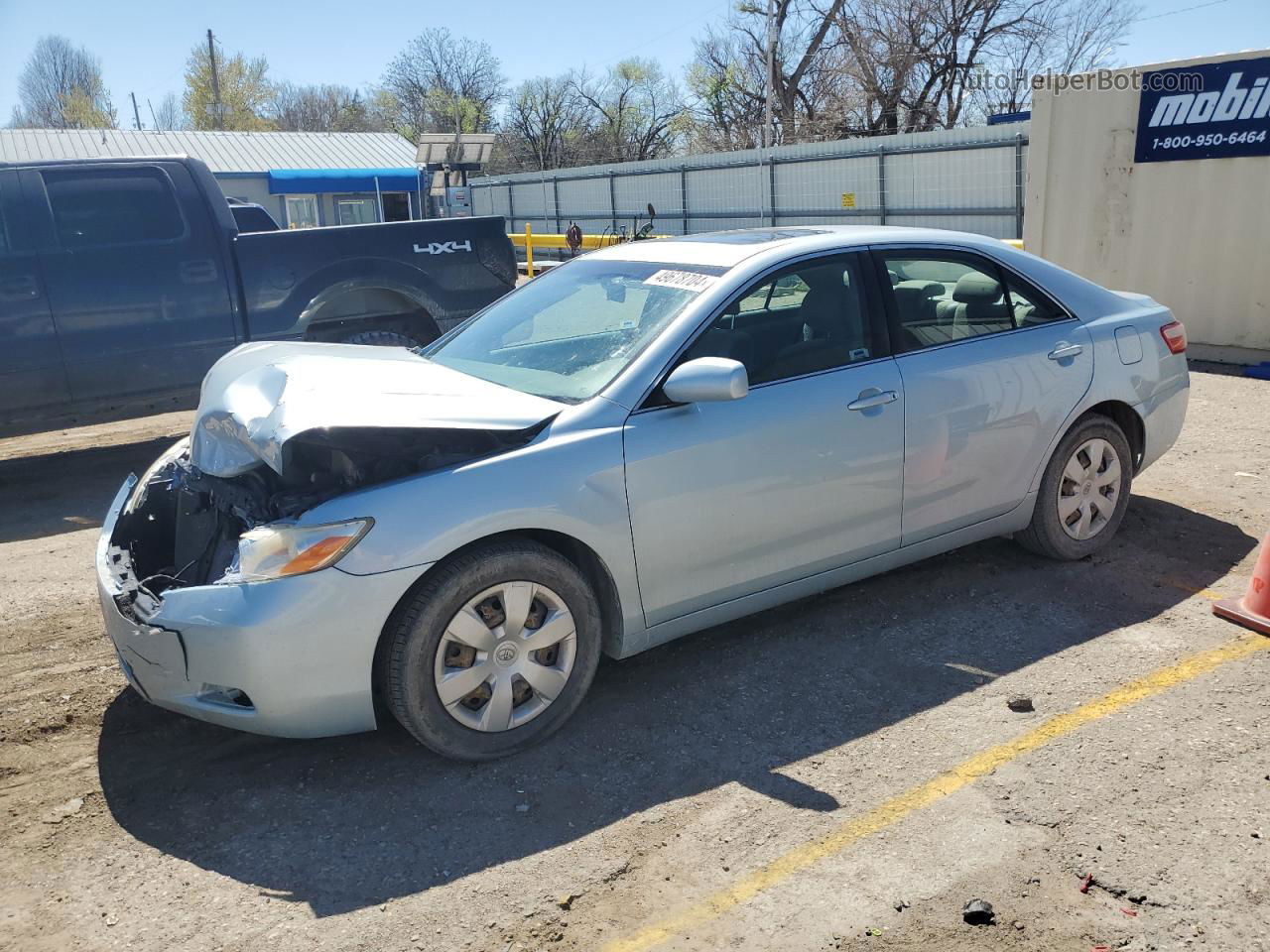 2007 Toyota Camry Ce Blue vin: JTNBE46K873033794