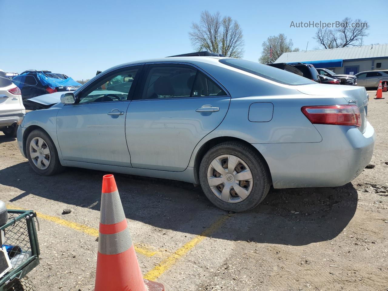 2007 Toyota Camry Ce Blue vin: JTNBE46K873033794