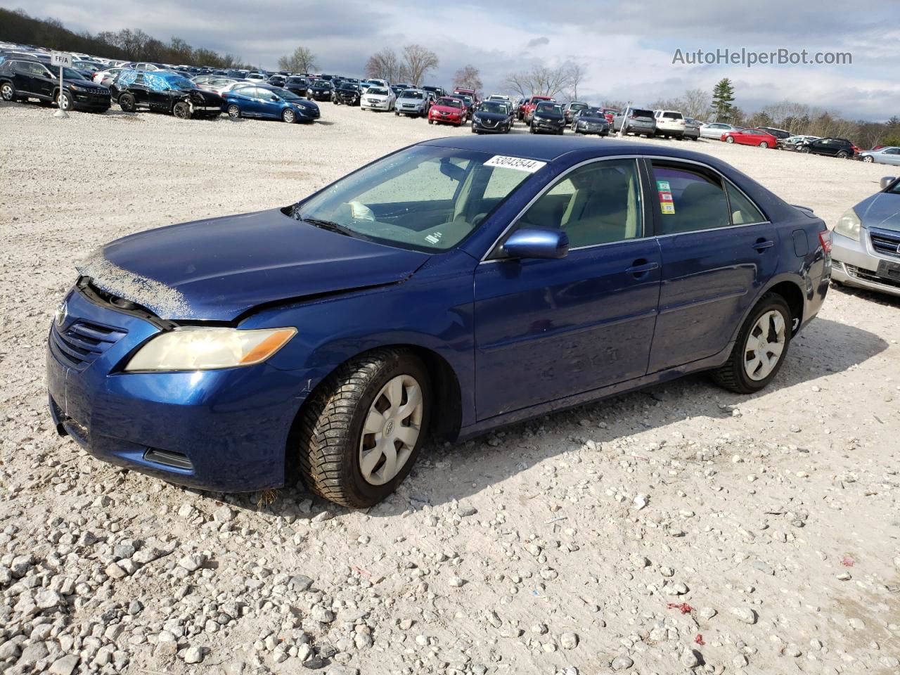 2007 Toyota Camry Ce Синий vin: JTNBE46K873070022