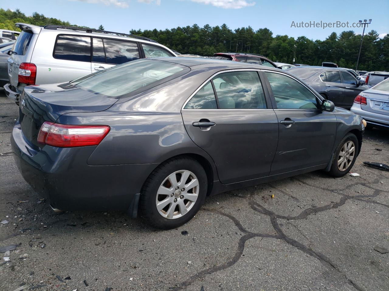 2007 Toyota Camry Ce Gray vin: JTNBE46K973022724