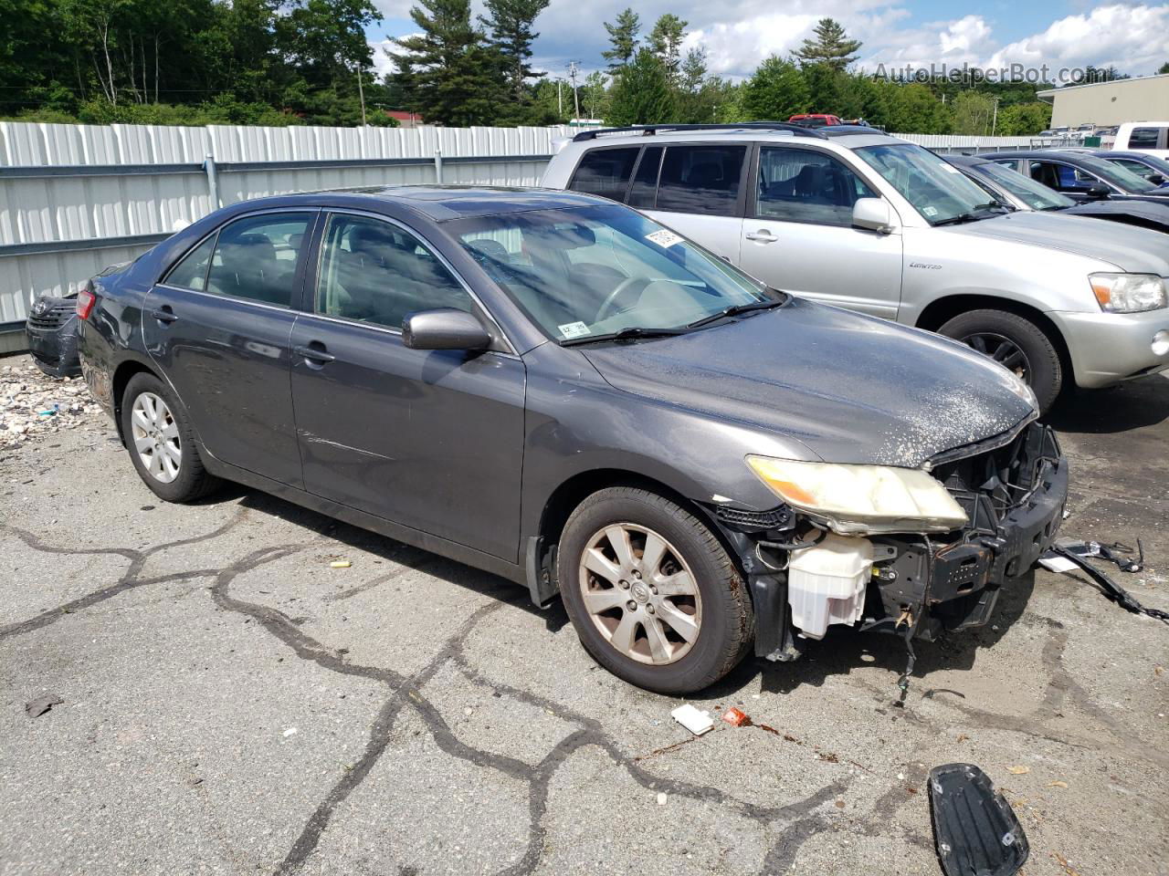 2007 Toyota Camry Ce Gray vin: JTNBE46K973022724