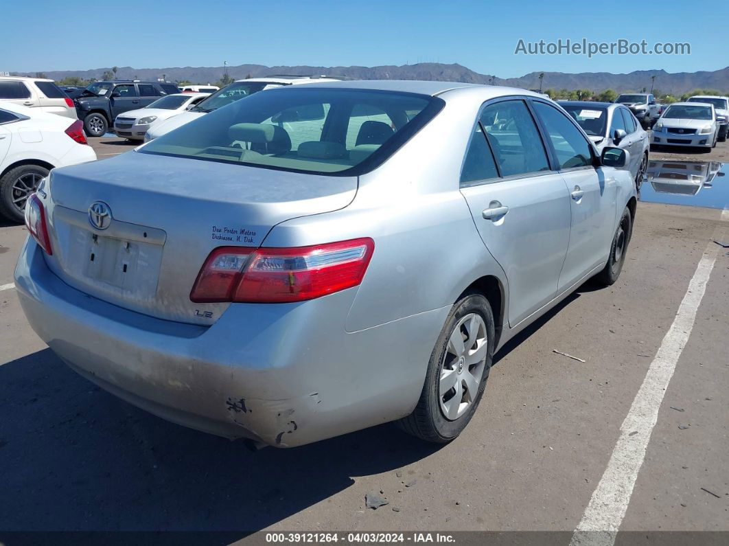 2007 Toyota Camry Le Silver vin: JTNBE46KX73001073