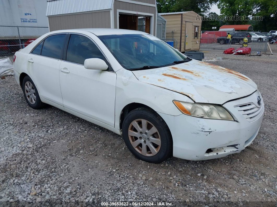 2007 Toyota Camry Ce White vin: JTNBE46KX73058518