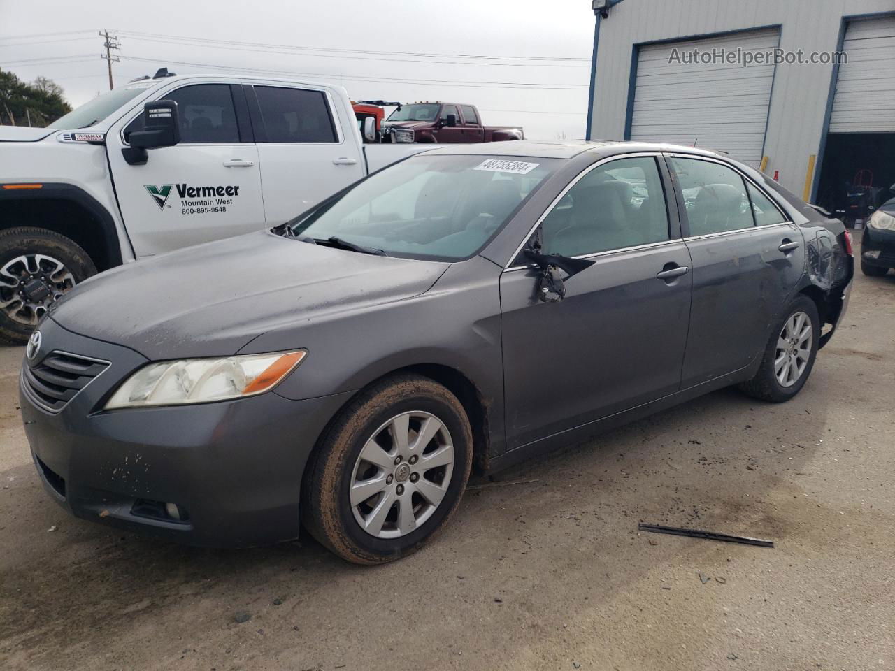 2007 Toyota Camry Le Серый vin: JTNBK46K873018608