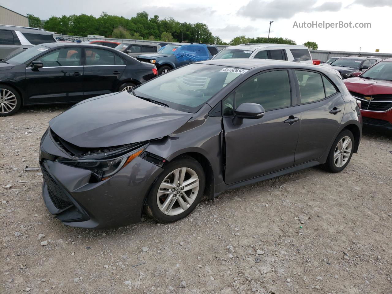 2021 Toyota Corolla Se Gray vin: JTND4MBE2M3135535