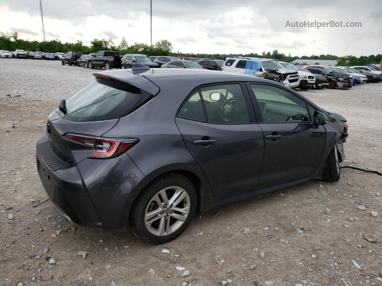 2021 Toyota Corolla Se Серый vin: JTND4MBE2M3135535