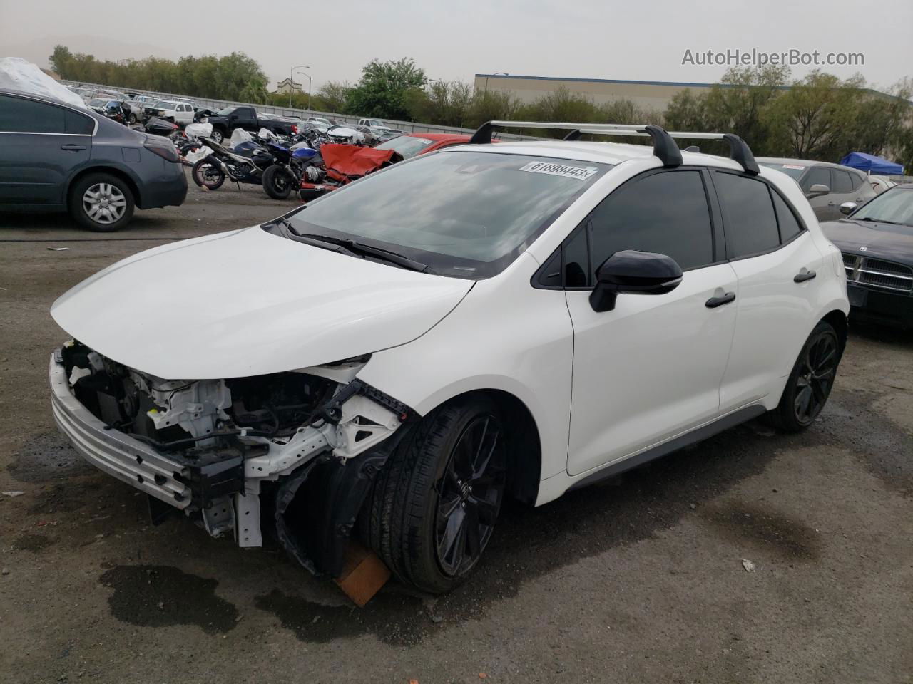 2021 Toyota Corolla Se White vin: JTND4MBE4M3106179