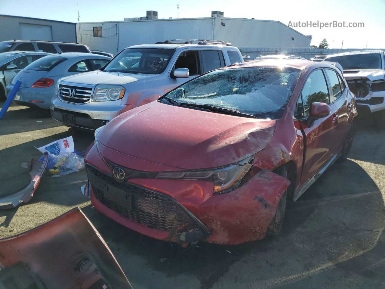 2021 Toyota Corolla Se Red vin: JTND4MBE6M3107818