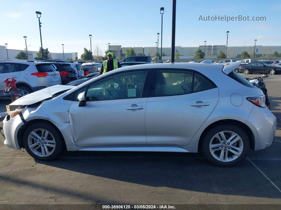 2021 Toyota Corolla Se Silver vin: JTND4MBE8M3109019