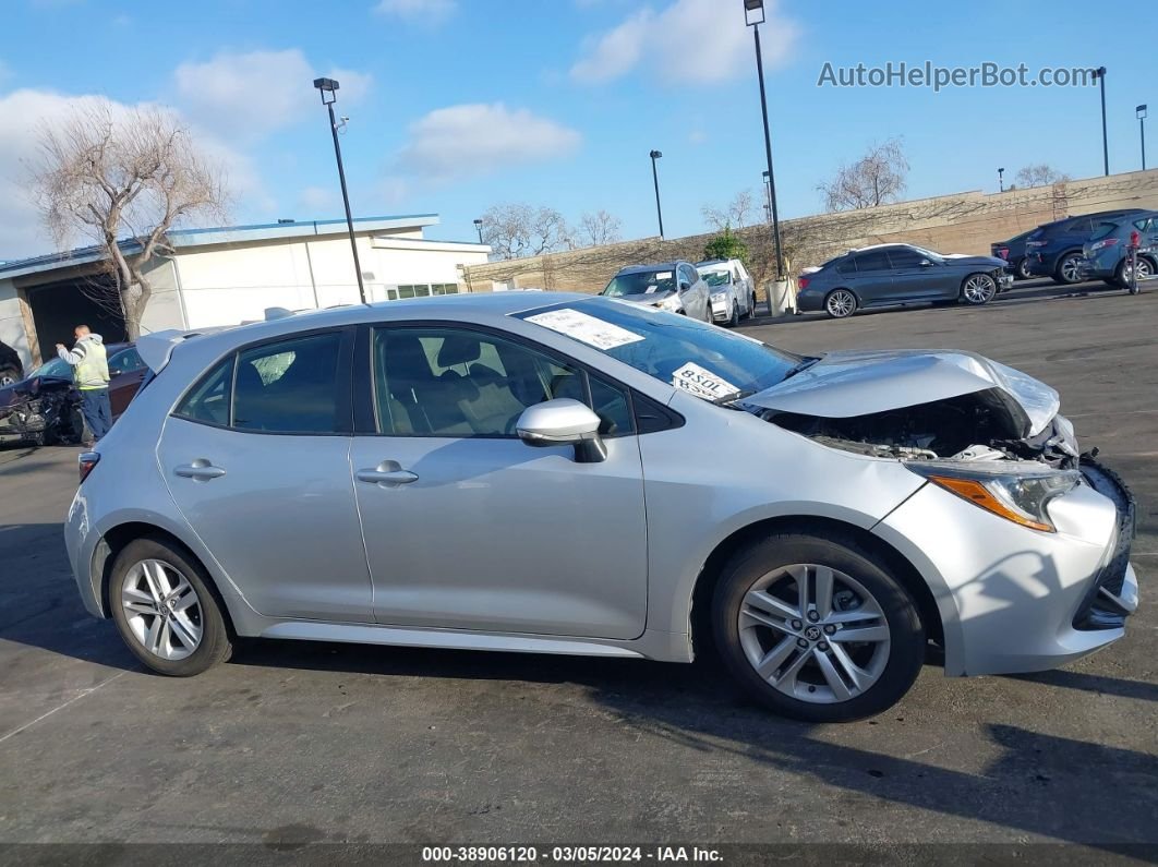 2021 Toyota Corolla Se Silver vin: JTND4MBE8M3109019