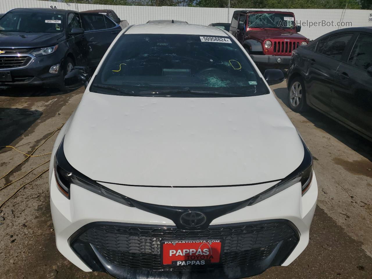 2020 Toyota Corolla Se Белый vin: JTND4RBE0L3082166