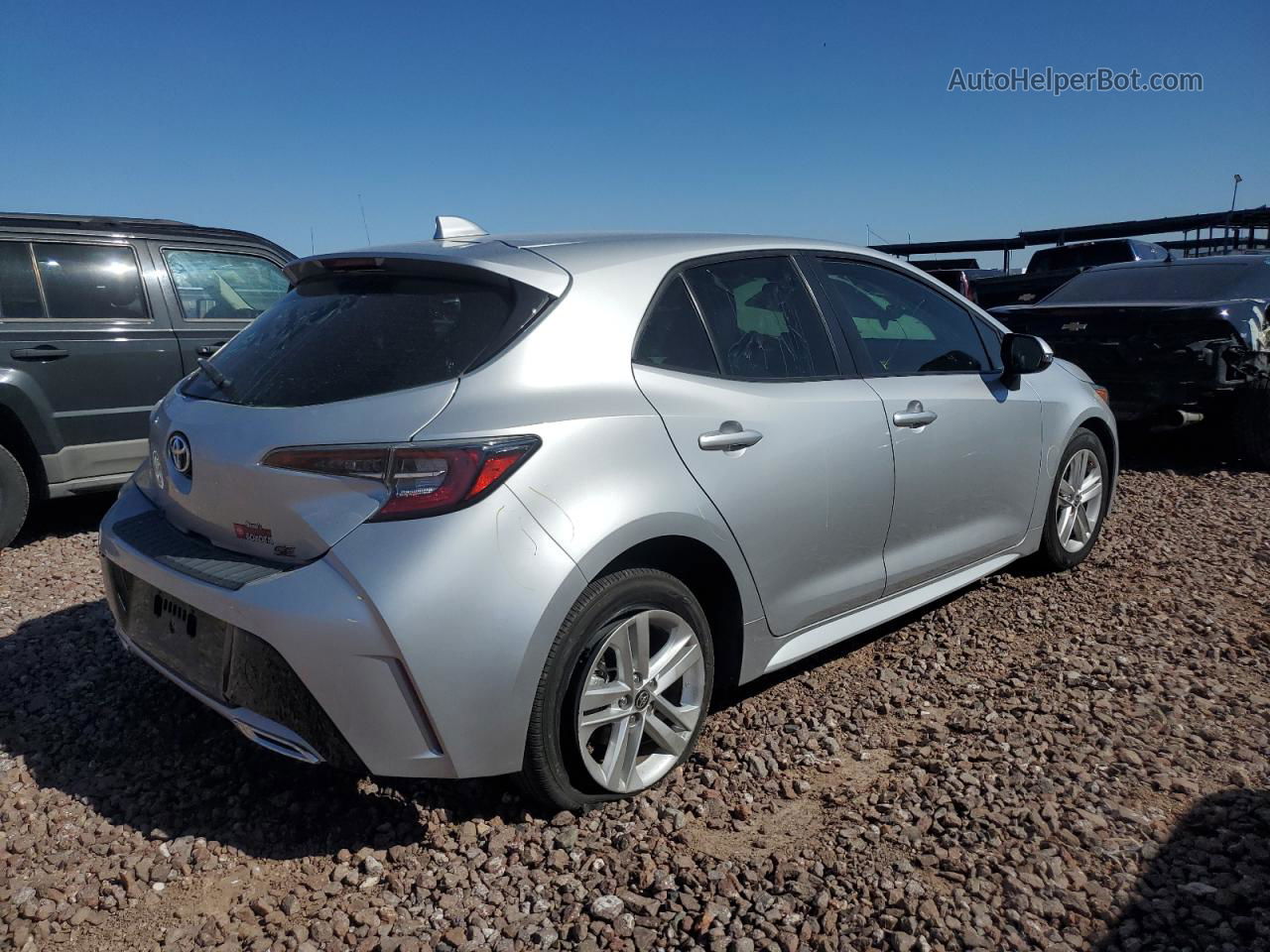 2020 Toyota Corolla Se Серебряный vin: JTND4RBE0L3087206