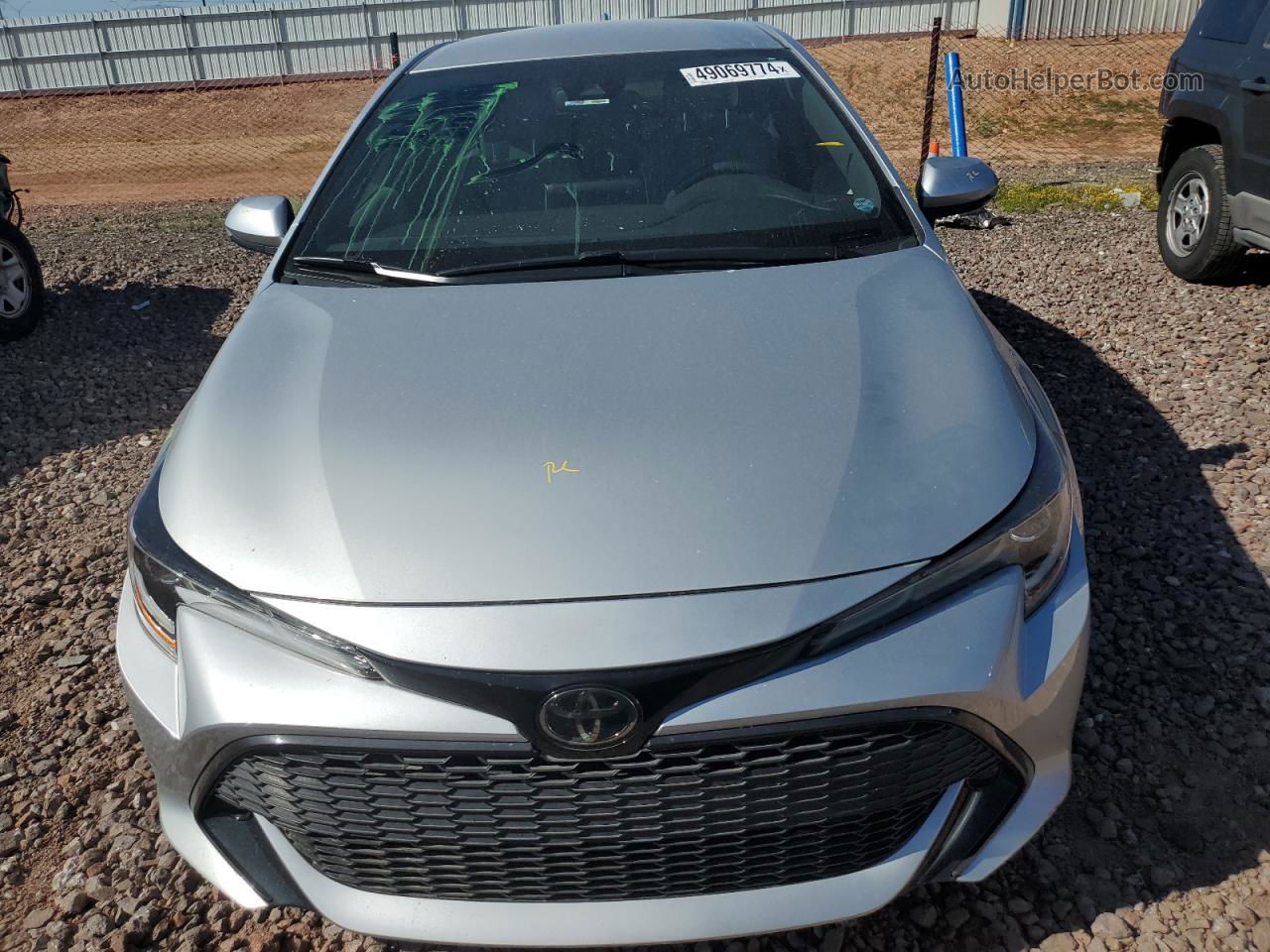 2020 Toyota Corolla Se Silver vin: JTND4RBE0L3087206