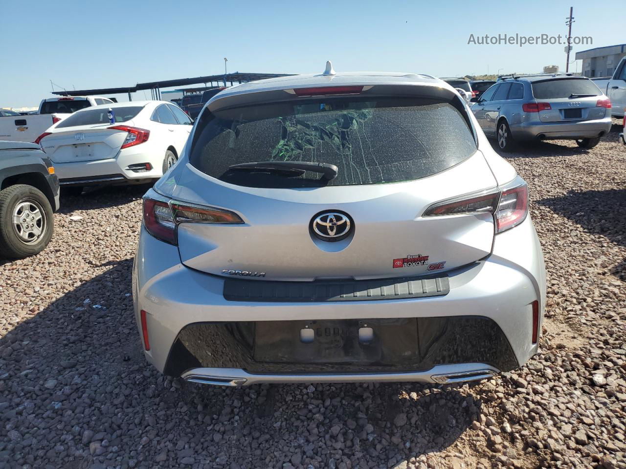 2020 Toyota Corolla Se Silver vin: JTND4RBE0L3087206