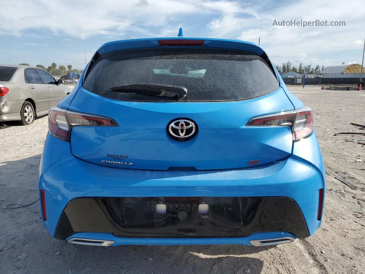 2020 Toyota Corolla Se Blue vin: JTND4RBE1L3077817