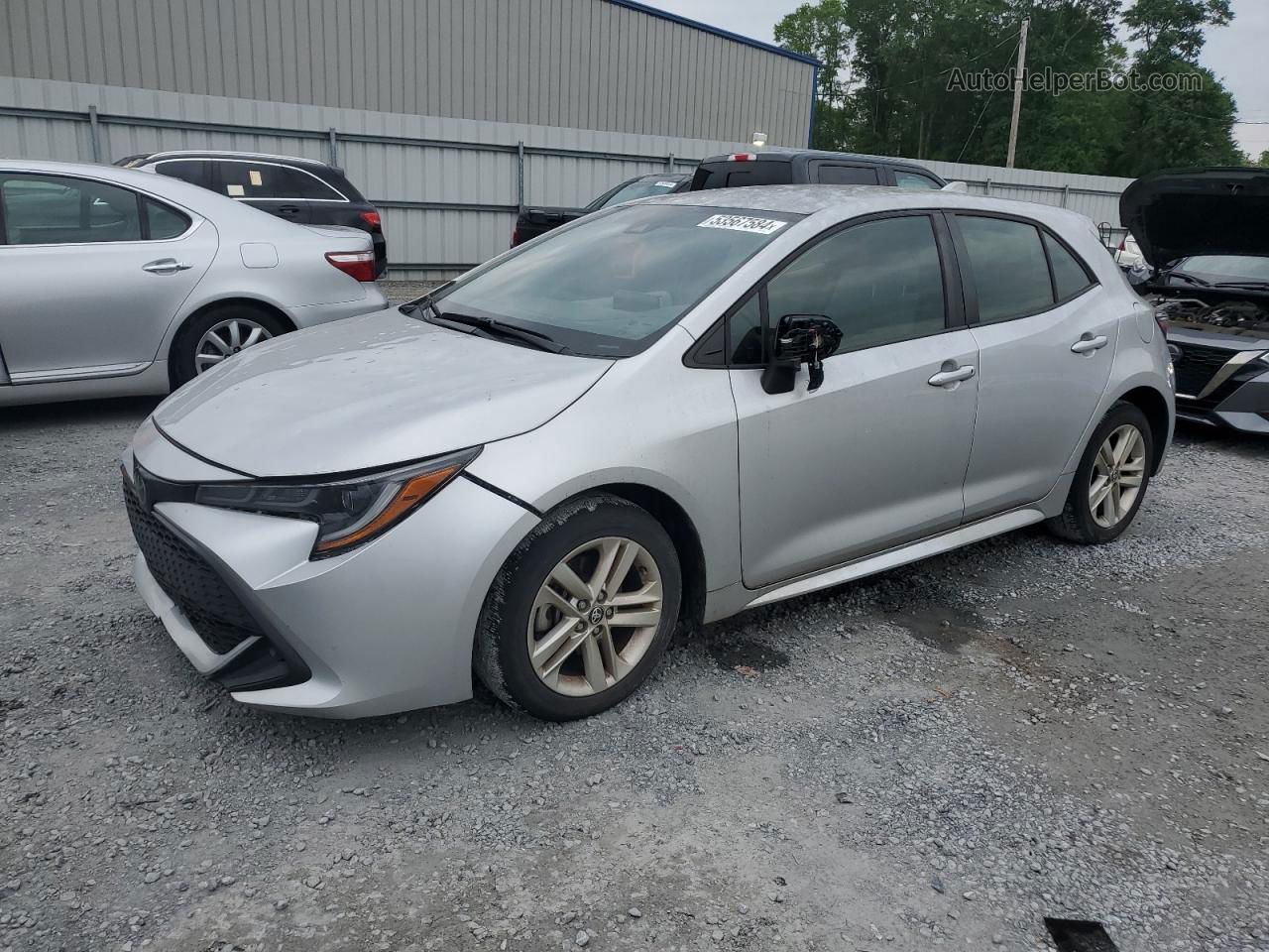 2020 Toyota Corolla Se Silver vin: JTND4RBE4L3091288