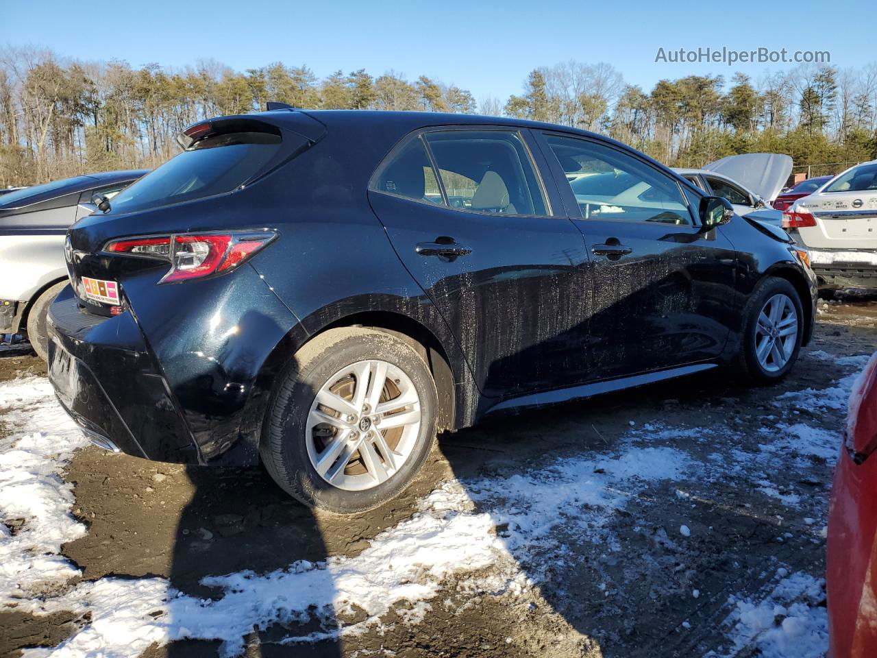 2020 Toyota Corolla Se Черный vin: JTND4RBE7L3082830